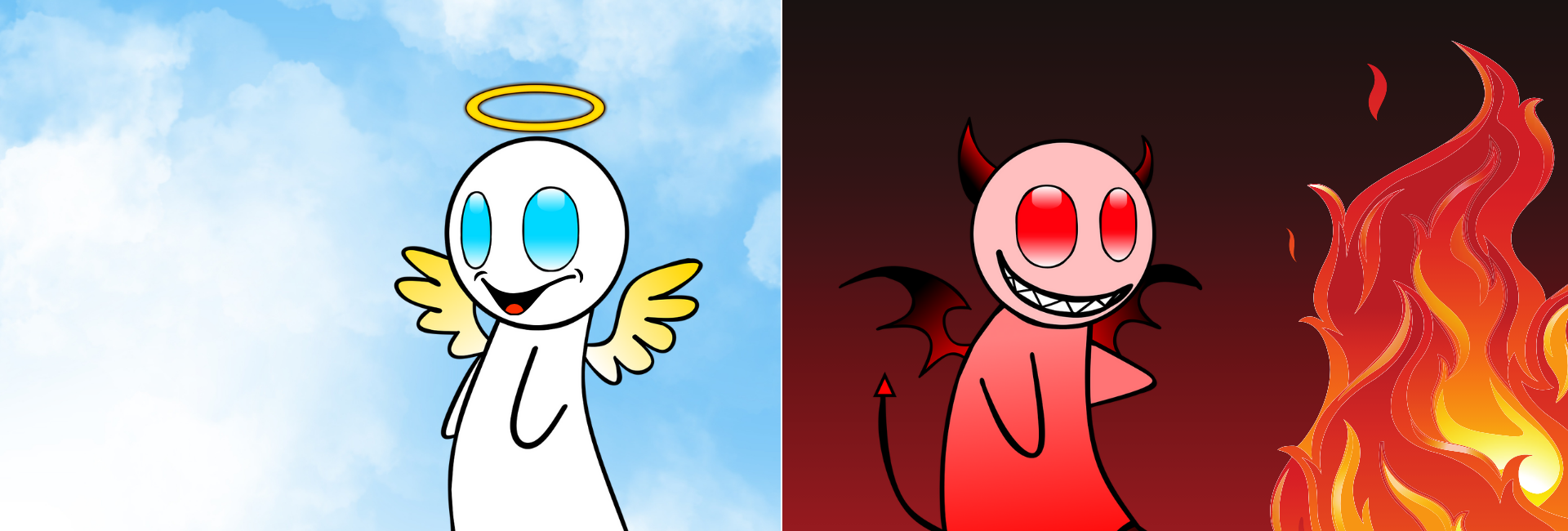 Bannière Rassemblement de Fermeture 2025: Ange et démon