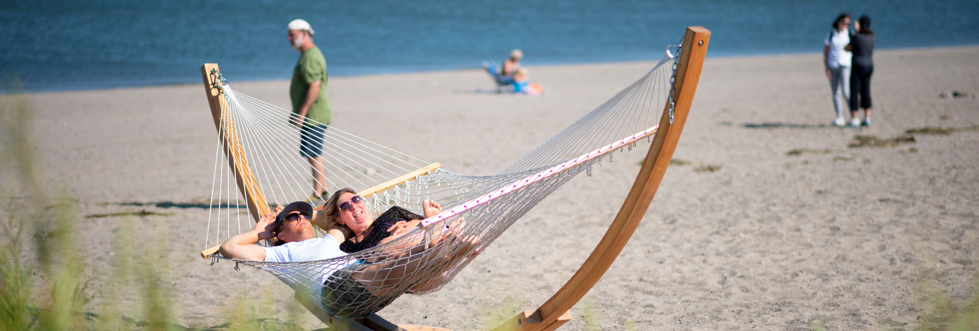 Bannière De belles plages où se prélasser au Québec