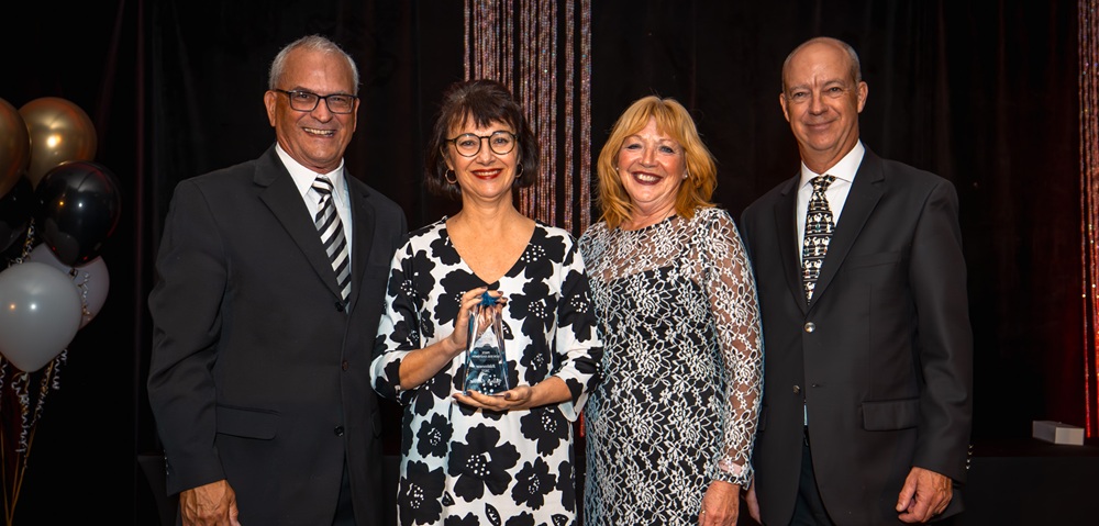 Yves Vermette (vice-président FQCC), Valérie Joubert (directrice Voyages FQCC), Johanne Grenier (administratrice FQCC), Alain Boyer (président FQCC) - Magazine Camper